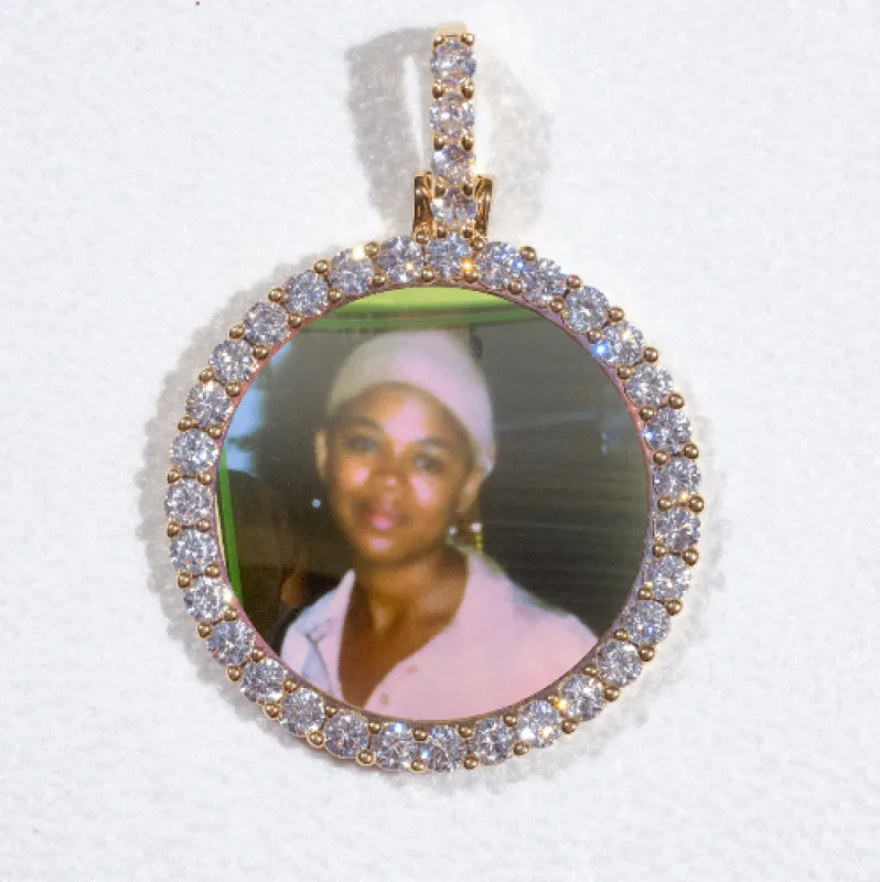 3D CIRCLE CUSTOM PICTURE PENDANT SMALL SIZE sold by The GUU Shop