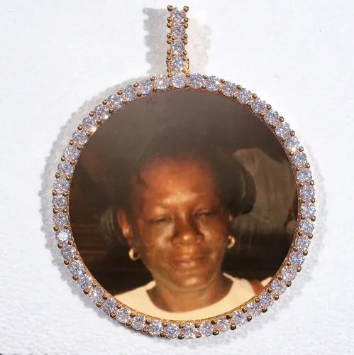 LARGE 3D CIRCLE CUSTOM PICTURE PENDANT sold by The GUU Shop