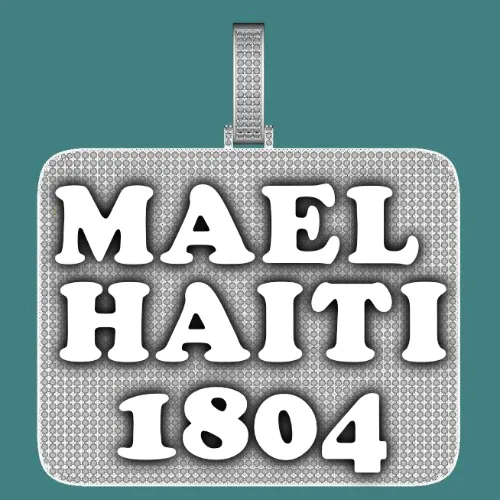 CUSTOM LETTER NECKLACE 3D BIG SQUARE sold by The GUU Shop