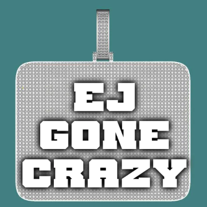 CUSTOM LETTER NECKLACE 3D BIG SQUARE sold by The GUU Shop