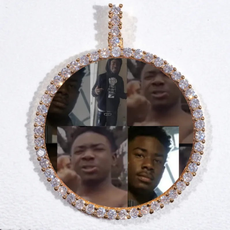 LARGE 3D CIRCLE CUSTOM PICTURE PENDANT made by The GUU Shop