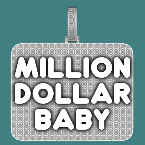 CUSTOM LETTER NECKLACE 3D BIG SQUARE sold by The GUU Shop