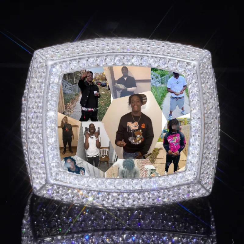 3D CUSTOM PICTURE ICED RING sold by The GUU Shop