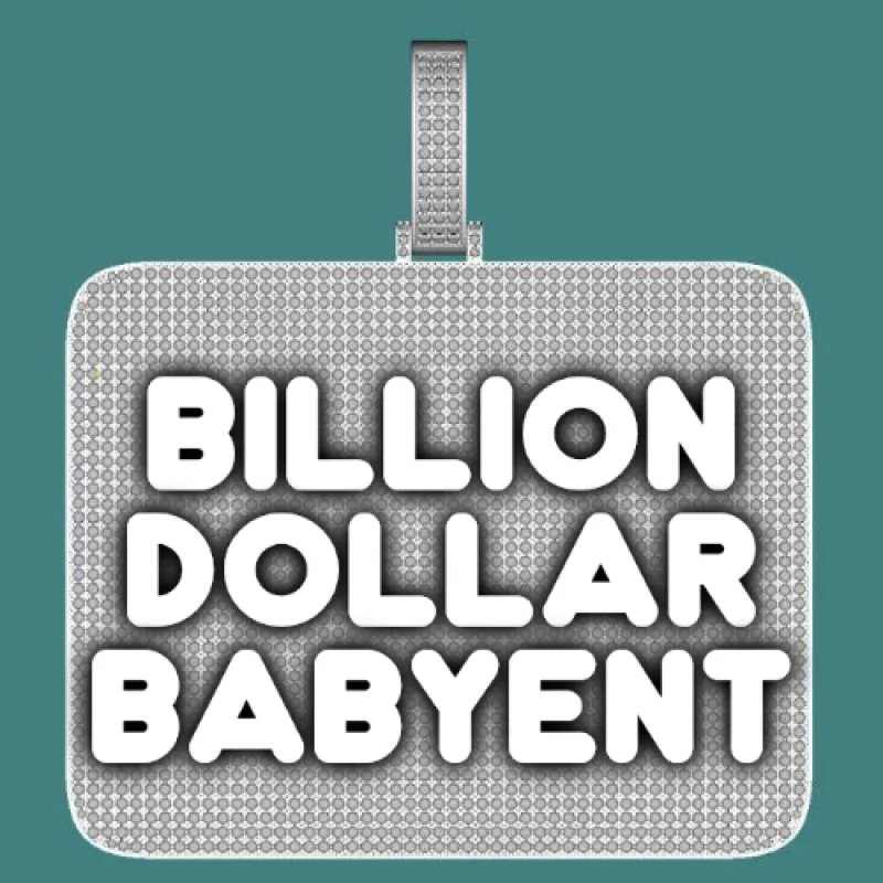 CUSTOM LETTER NECKLACE 3D BIG SQUARE sold by The GUU Shop