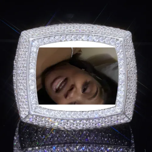 3D CUSTOM PICTURE ICED RING sold by The GUU Shop