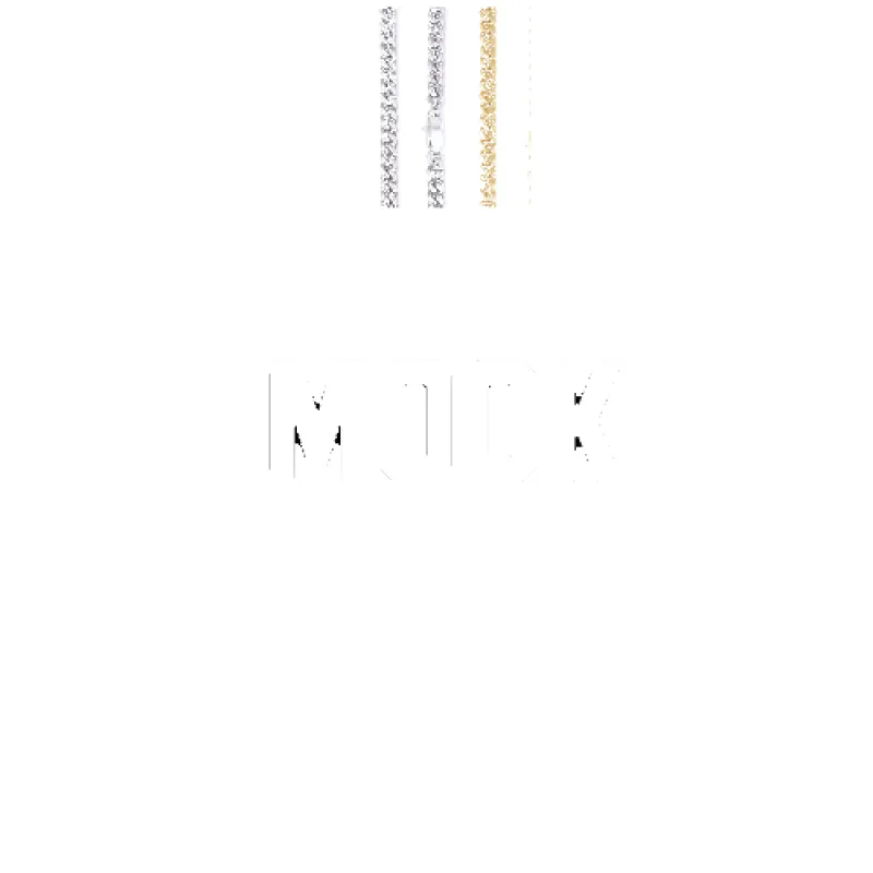 Custom Letters Baguette Two Layer Necklace made by The GUU Shop