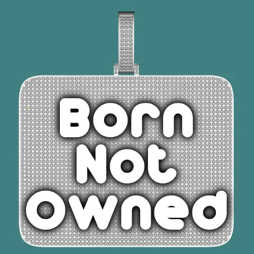 CUSTOM LETTER NECKLACE 3D BIG SQUARE sold by The GUU Shop