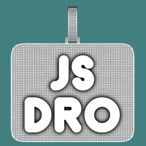 CUSTOM LETTER NECKLACE 3D BIG SQUARE sold by The GUU Shop