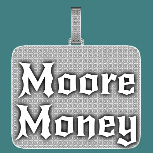 CUSTOM LETTER NECKLACE 3D BIG SQUARE sold by The GUU Shop