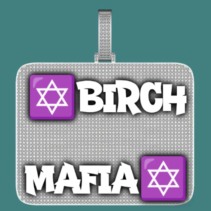 CUSTOM LETTER NECKLACE 3D BIG SQUARE sold by The GUU Shop