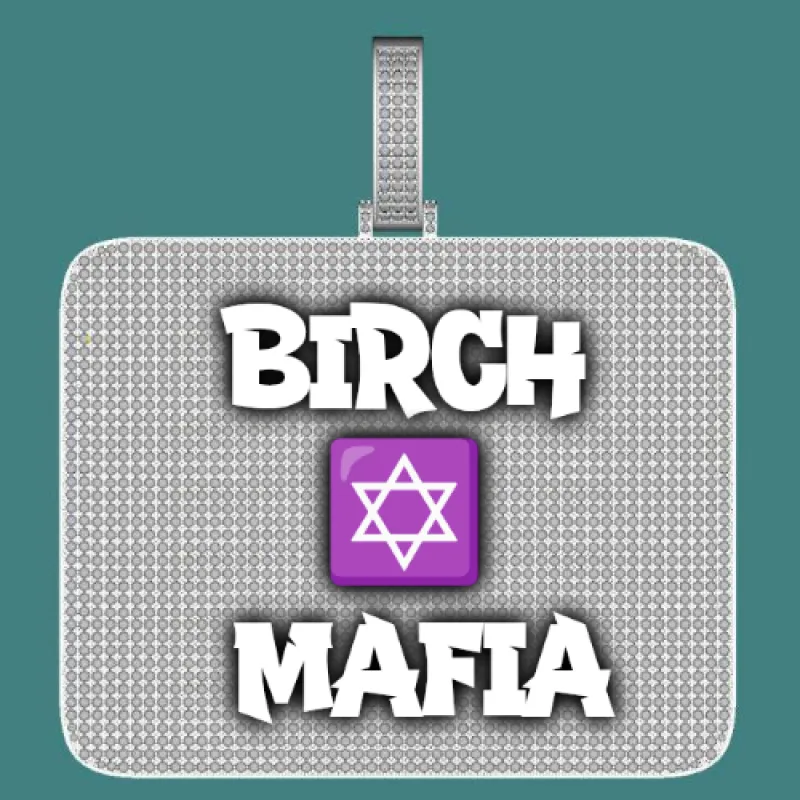 CUSTOM LETTER NECKLACE 3D BIG SQUARE sold by The GUU Shop