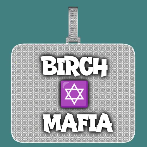 CUSTOM LETTER NECKLACE 3D BIG SQUARE sold by The GUU Shop