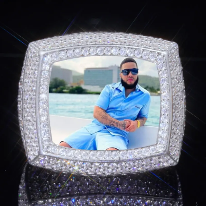 3D CUSTOM PICTURE ICED RING sold by The GUU Shop