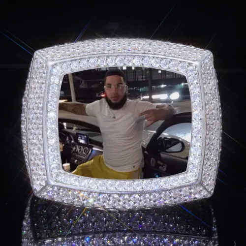 3D CUSTOM PICTURE ICED RING sold by The GUU Shop