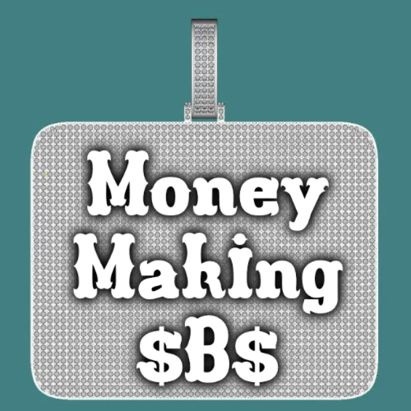 CUSTOM LETTER NECKLACE 3D BIG SQUARE sold by The GUU Shop