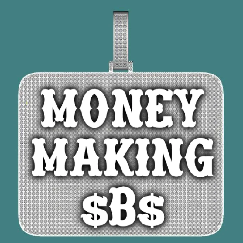 CUSTOM LETTER NECKLACE 3D BIG SQUARE sold by The GUU Shop