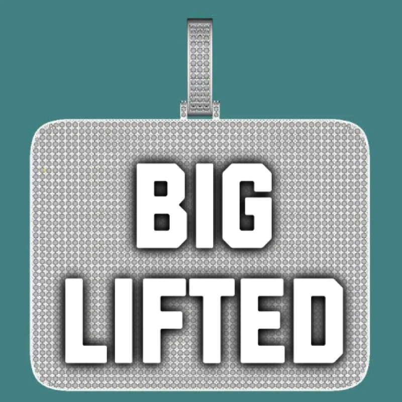 CUSTOM LETTER NECKLACE 3D BIG SQUARE sold by The GUU Shop