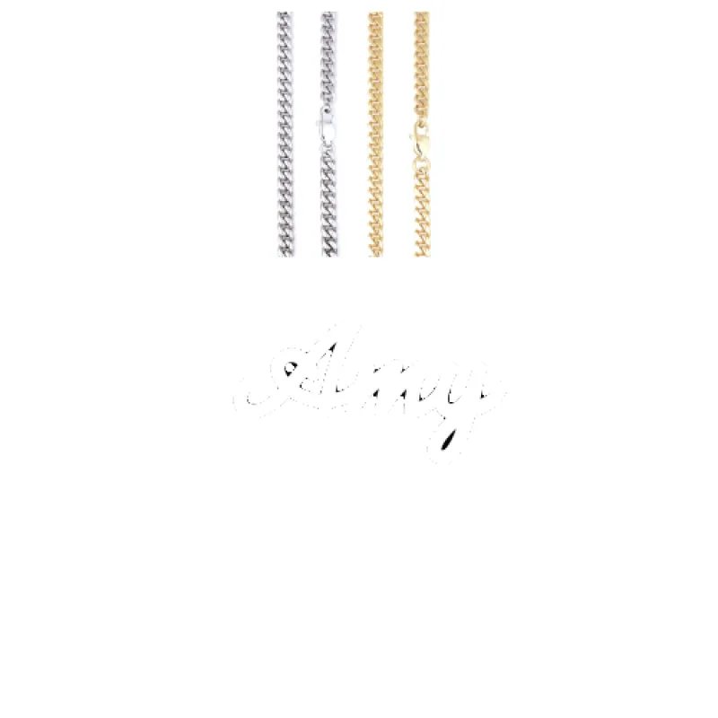 Script Custom Letter Necklace made by The GUU Shop