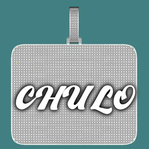 CUSTOM LETTER NECKLACE 3D BIG SQUARE sold by The GUU Shop