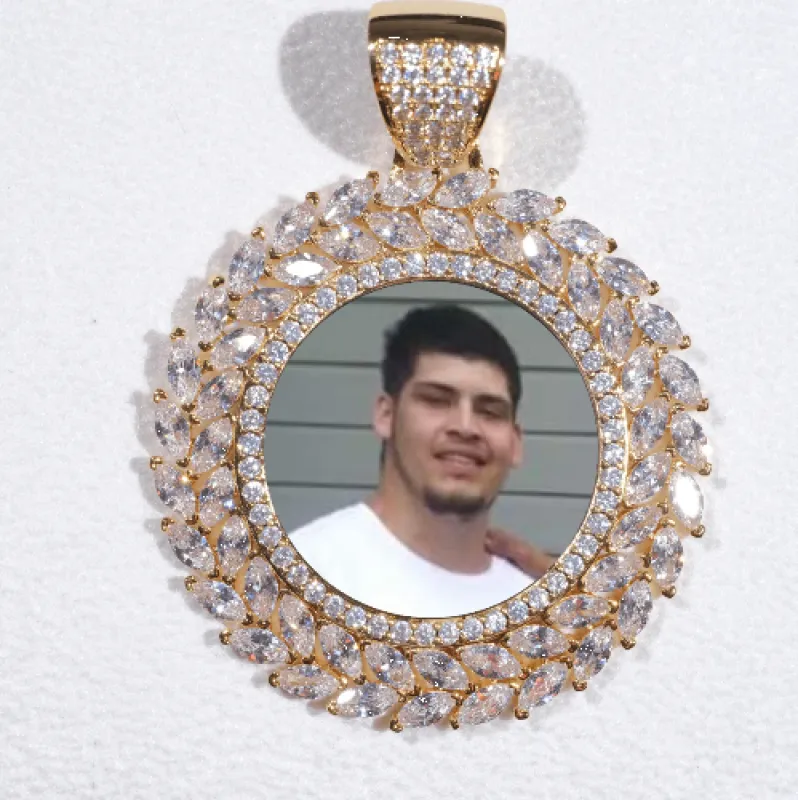 Large 3D Wheat Ear Custom Picture Pendant sold by The GUU Shop