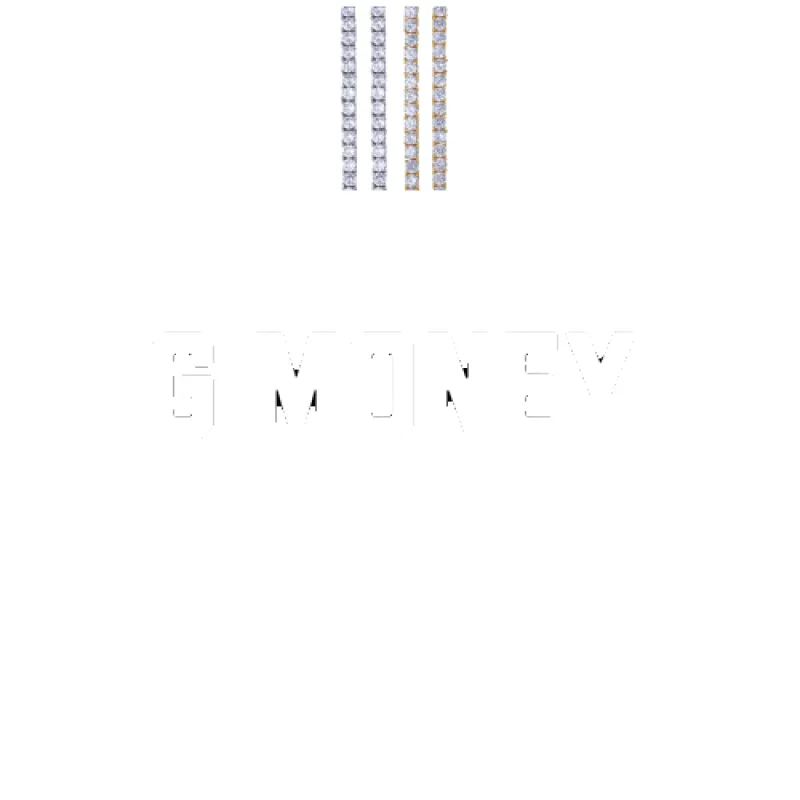 Custom Letters Baguette Two Layer Necklace made by The GUU Shop