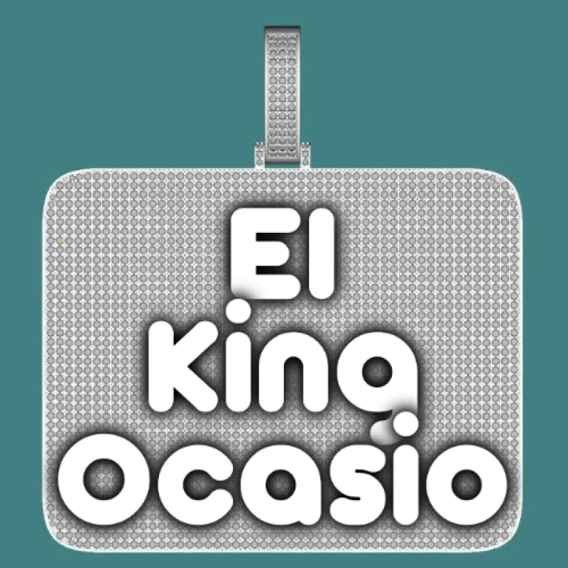 CUSTOM LETTER NECKLACE 3D BIG SQUARE sold by The GUU Shop