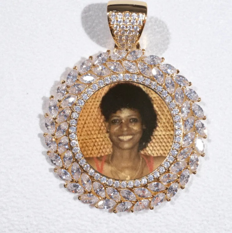 Large 3D Wheat Ear Custom Picture Pendant sold by The GUU Shop