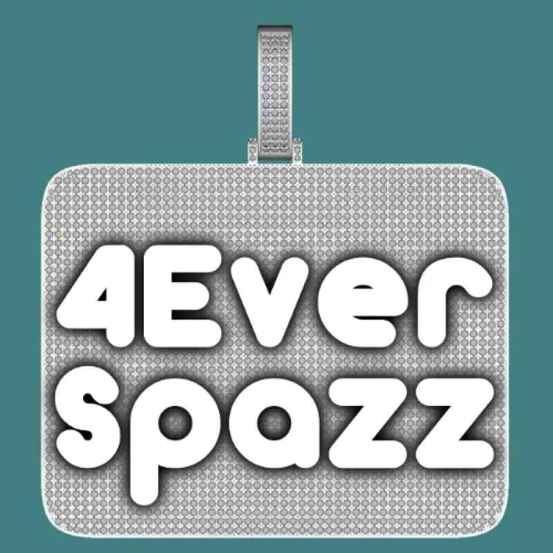 CUSTOM LETTER NECKLACE 3D BIG SQUARE sold by The GUU Shop