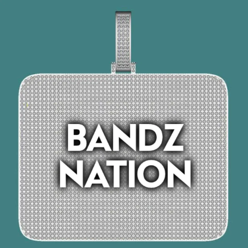 CUSTOM LETTER NECKLACE 3D BIG SQUARE sold by The GUU Shop