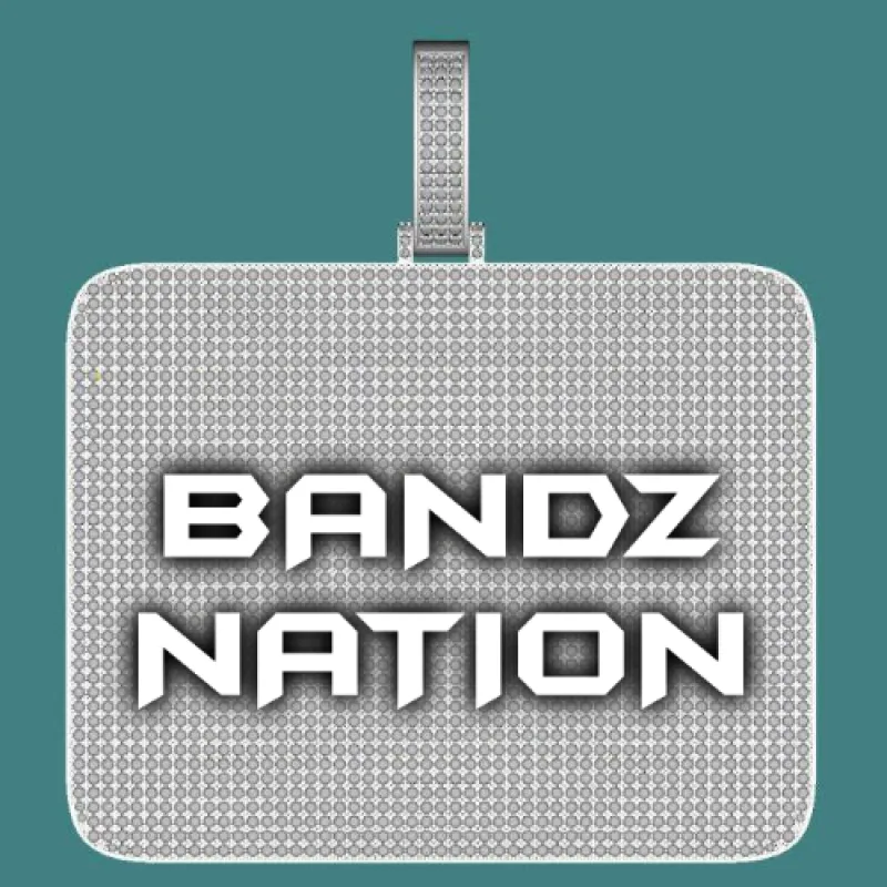 CUSTOM LETTER NECKLACE 3D BIG SQUARE made by The GUU Shop