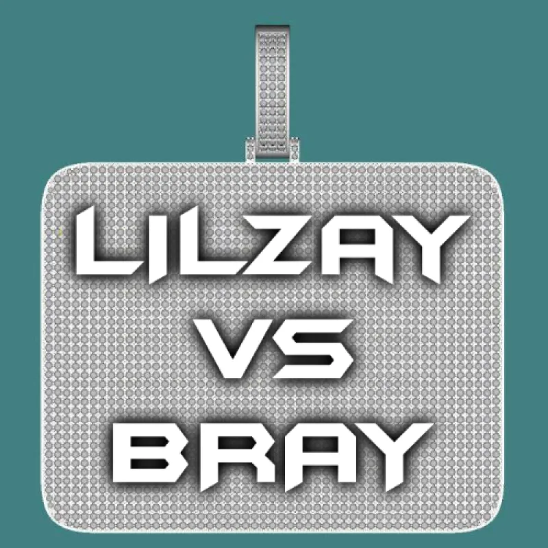 CUSTOM LETTER NECKLACE 3D BIG SQUARE sold by The GUU Shop