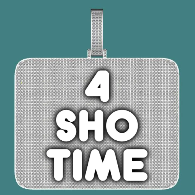 CUSTOM LETTER NECKLACE 3D BIG SQUARE sold by The GUU Shop