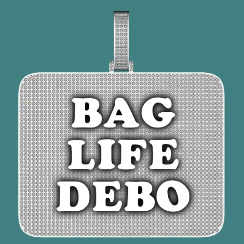 CUSTOM LETTER NECKLACE 3D BIG SQUARE made by The GUU Shop