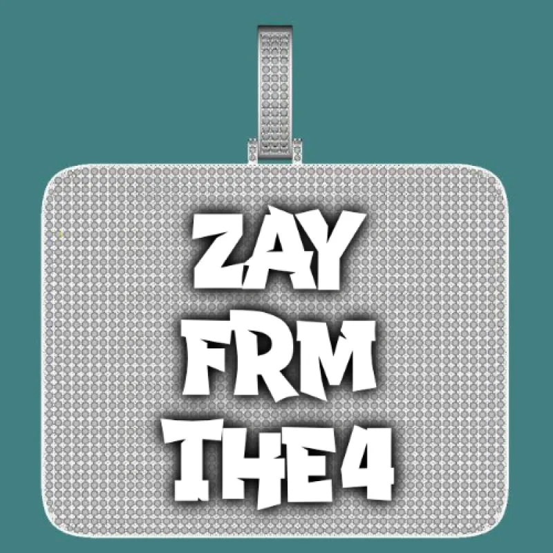 CUSTOM LETTER NECKLACE 3D BIG SQUARE sold by The GUU Shop