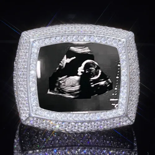 3D CUSTOM PICTURE ICED RING sold by The GUU Shop
