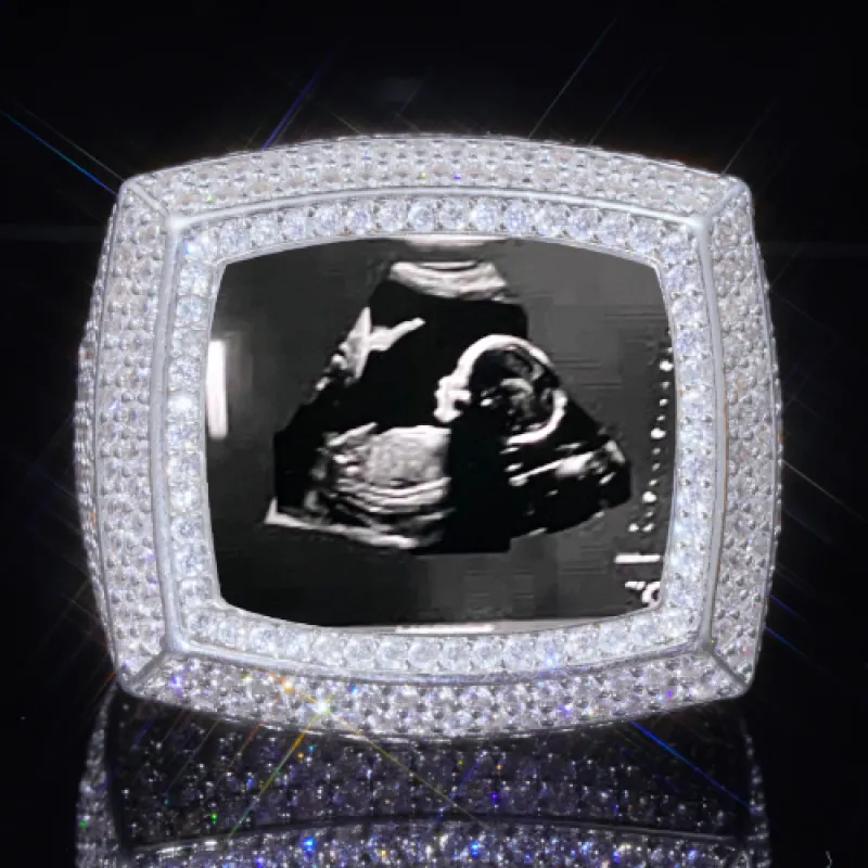 3D CUSTOM PICTURE ICED RING sold by The GUU Shop