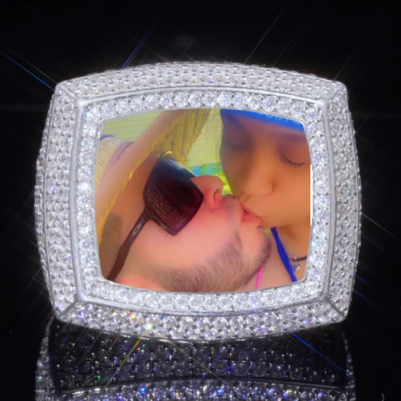 3D CUSTOM PICTURE ICED RING sold by The GUU Shop