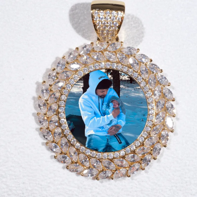 Large 3D Wheat Ear Custom Picture Pendant sold by The GUU Shop