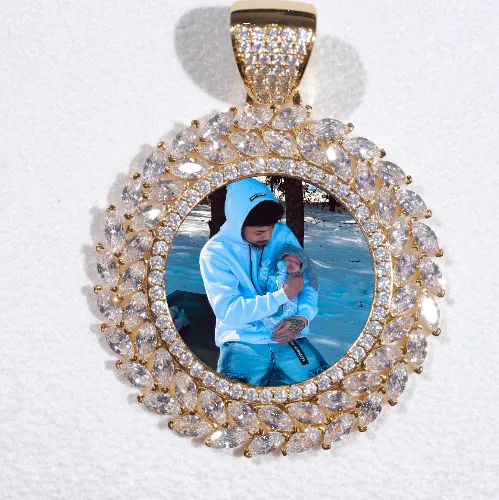 Large 3D Wheat Ear Custom Picture Pendant sold by The GUU Shop