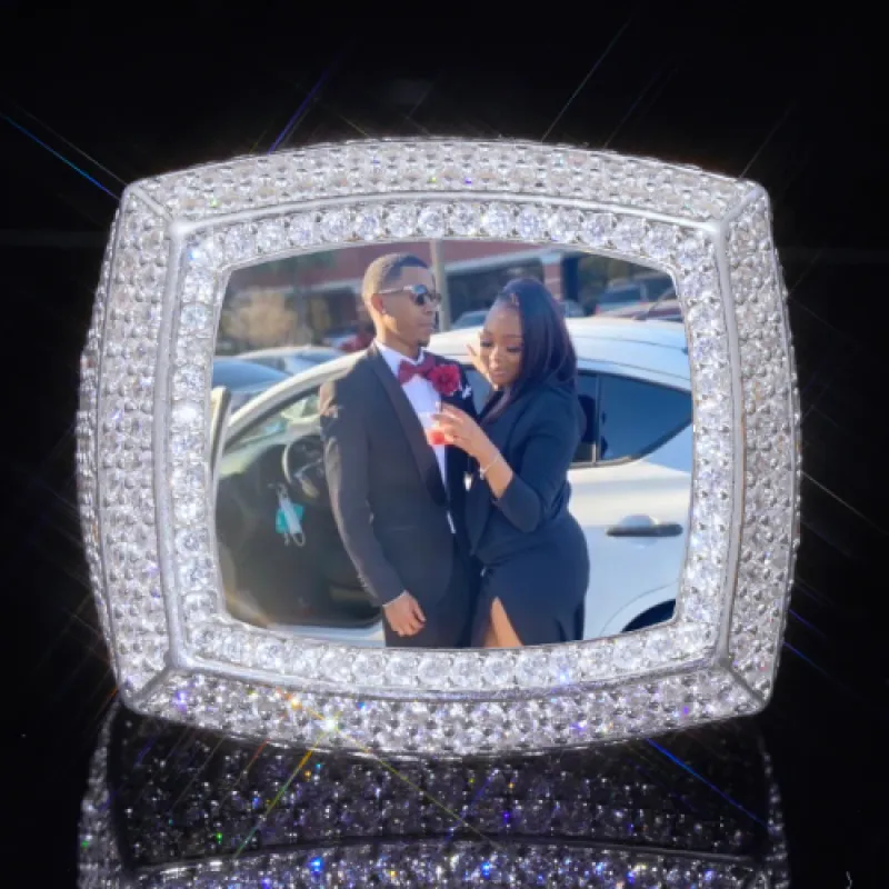 3D CUSTOM PICTURE ICED RING sold by The GUU Shop