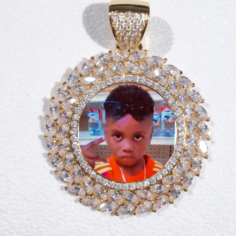 Large 3D Wheat Ear Custom Picture Pendant sold by The GUU Shop