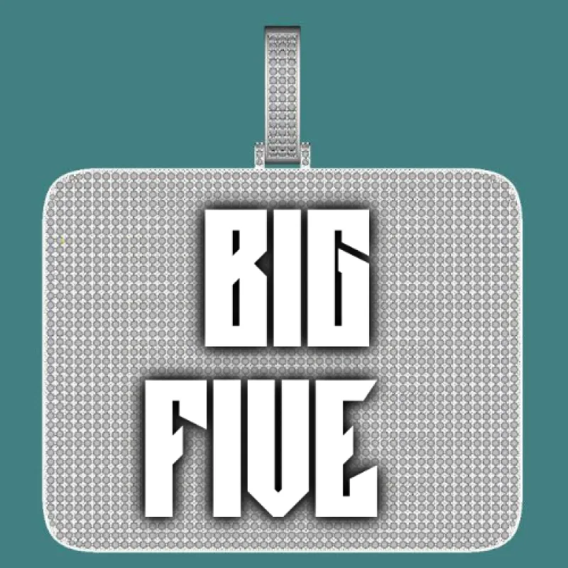 CUSTOM LETTER NECKLACE 3D BIG SQUARE made by The GUU Shop