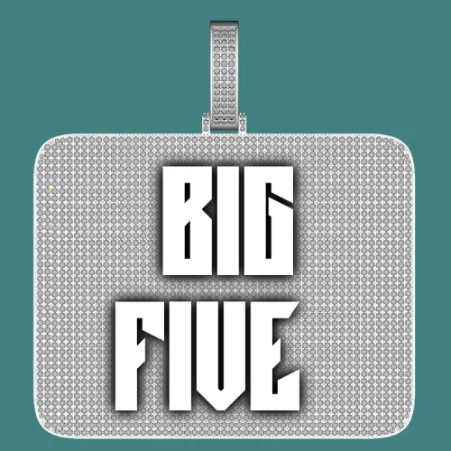 CUSTOM LETTER NECKLACE 3D BIG SQUARE sold by The GUU Shop