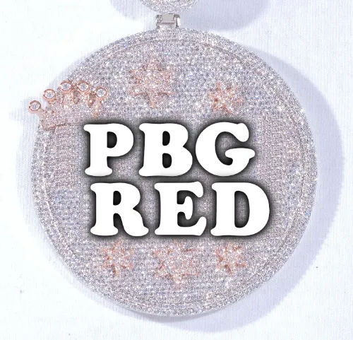 CUSTOM LETTER NECKLACE 3D BIG CROWN DISC sold by The GUU Shop