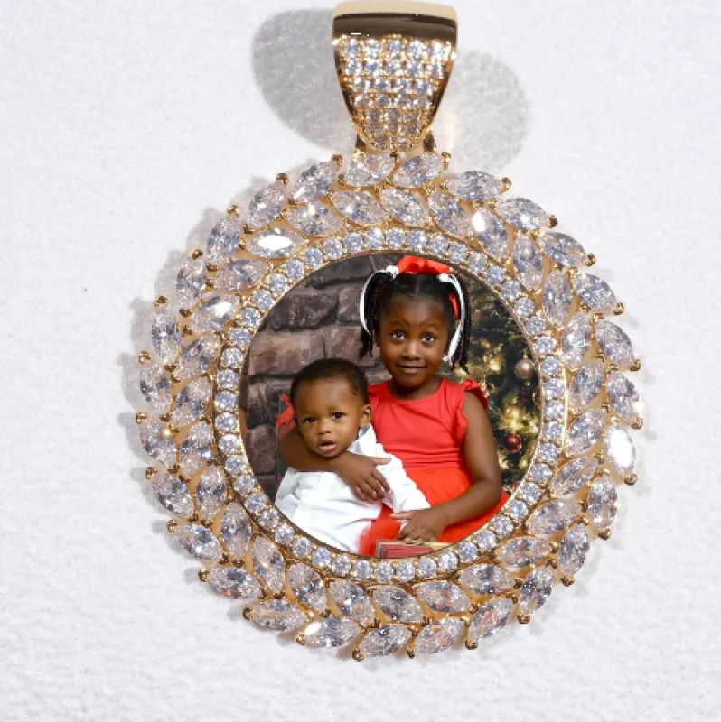 Large 3D Wheat Ear Custom Picture Pendant sold by The GUU Shop