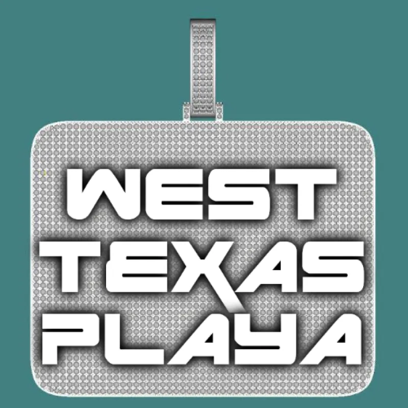 CUSTOM LETTER NECKLACE 3D BIG SQUARE sold by The GUU Shop