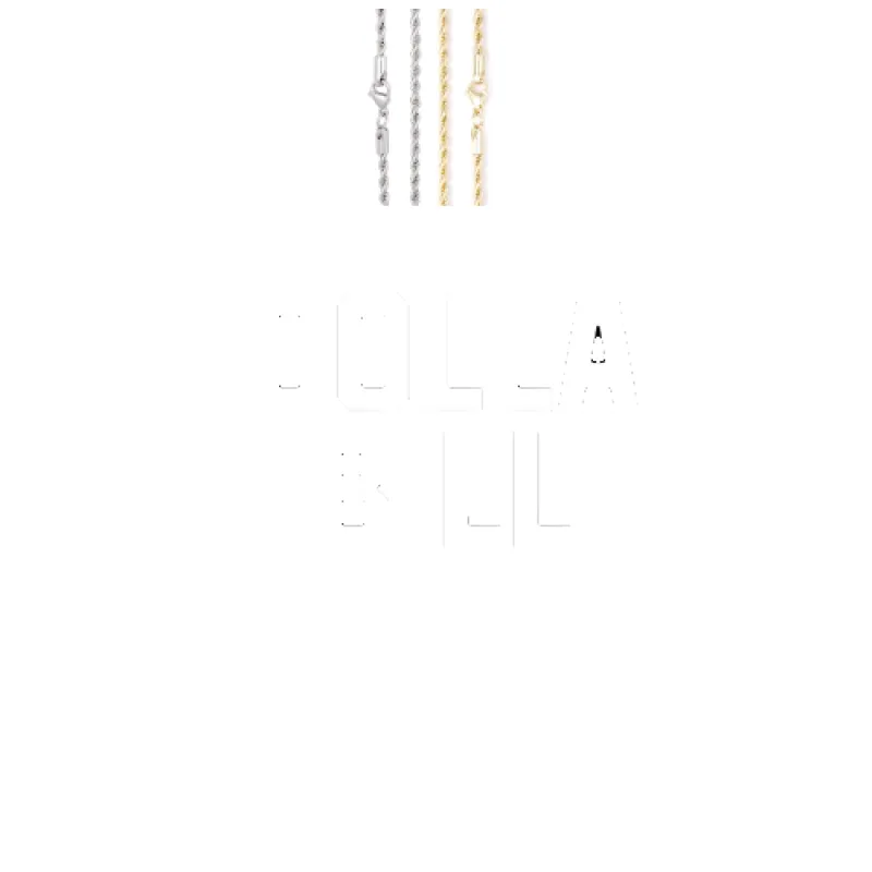 Custom Letters Baguette Two Layer Necklace made by The GUU Shop