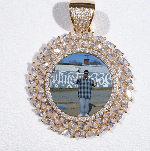 Large 3D Wheat Ear Custom Picture Pendant sold by The GUU Shop