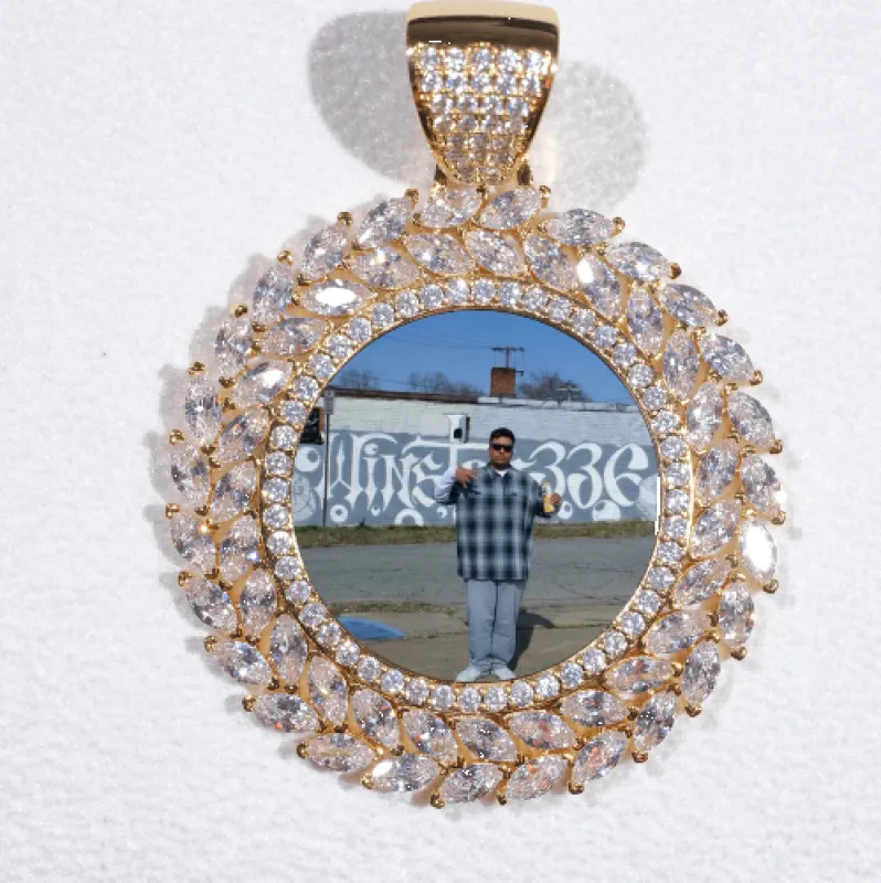 Large 3D Wheat Ear Custom Picture Pendant sold by The GUU Shop