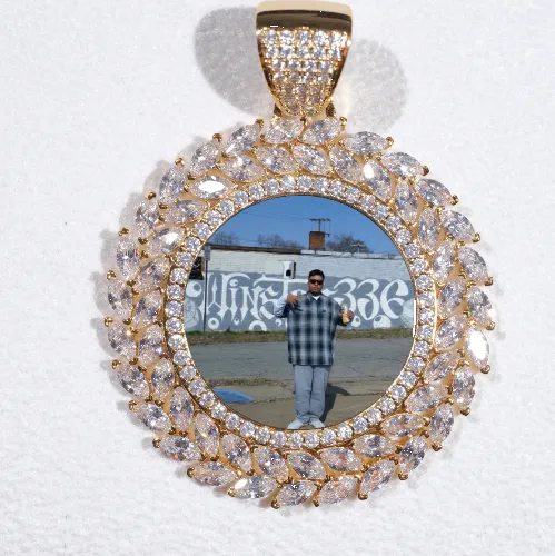 Large 3D Wheat Ear Custom Picture Pendant sold by The GUU Shop